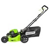 Газонокосилка аккумуляторная Greenworks Арт. 2502807UB, 60V, 46 см, бесщеточная, с 1хАКБ 4 Ач. и ЗУ — фото 2