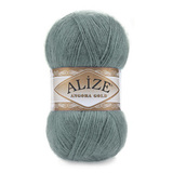 Пряжа Alize Angora Gold 164 пыльная бирюза