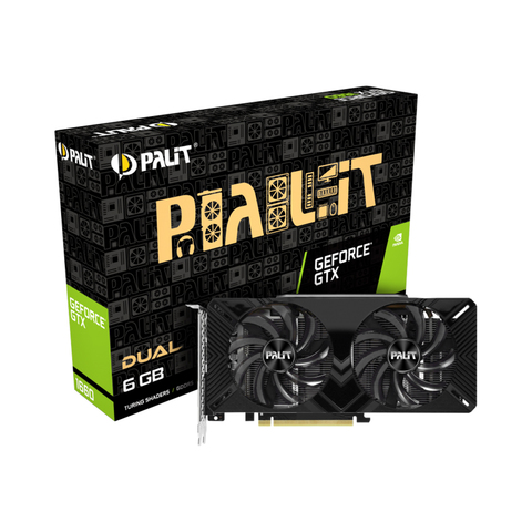 Видеокарта PCI-E 6Gb Palit GTX 1660 Dual, GeForce GTX1660 (NE51660018J9-1161C)