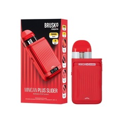 Brusko Minican Plus Slider, 1200 mAh, Красный