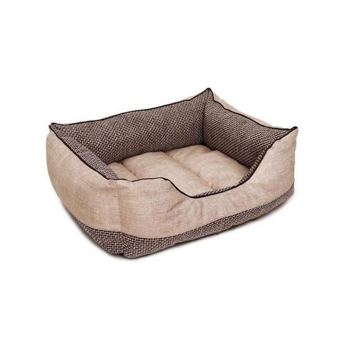 Лежанка ЛОФТ МОККО пухлик № 2 Rich Breed (PerseiLine) 50х42х20 см,светло-бежевый