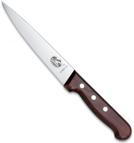 Нож Victorinox для разделки мяса, лезвие 16 см, дерево