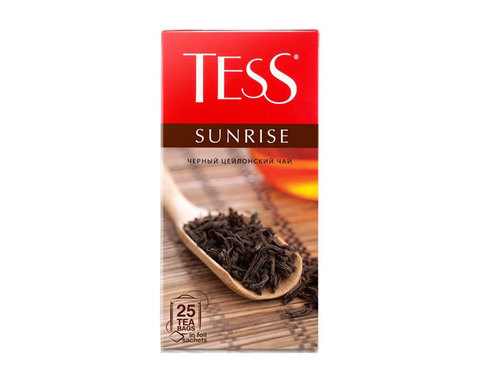 купить Чай черный в пакетиках Tess Sunrise 25 пак/уп