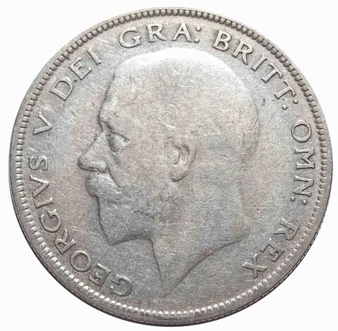 1/2 кроны 1928 год Великобритания (Георг V) Серебро. VF
