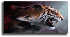 Постер "Агрессивный тигр"