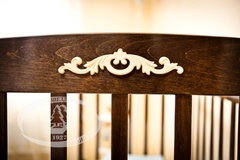 С 579 Кровать детская "Артем"  накладка №6 (Шарлотта) (шоколад)