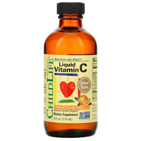 ChildLife, Essentials, витамин C жидкий, апельсиновый вкус, 118,5 мл