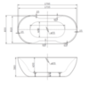 BelBagno BB39-OVF-BRN Слив-перелив для BB03/BB09, бронза