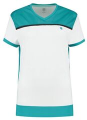 Женская теннисная футболка K-Swiss Hypercourt Advantage Tee 2 W - white/aruba blue