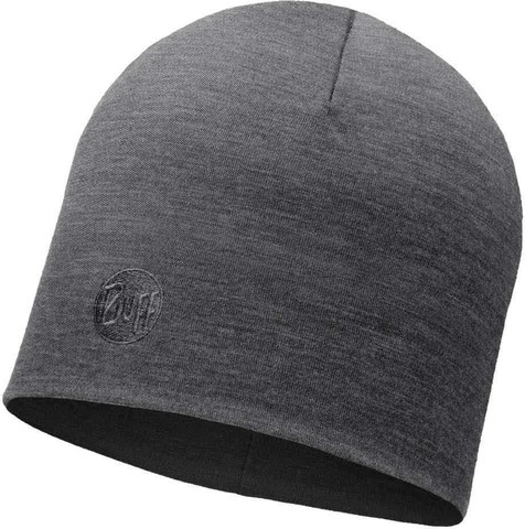 Теплая шерстяная шапка Buff Solid Grey фото 1