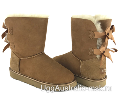 UGG Bailey Bow II Metallic Chestnut