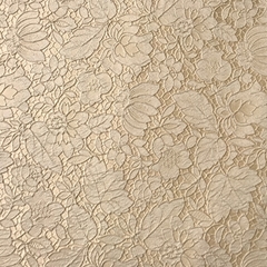 Ткань жаккард кружево сливочный цвет 3007