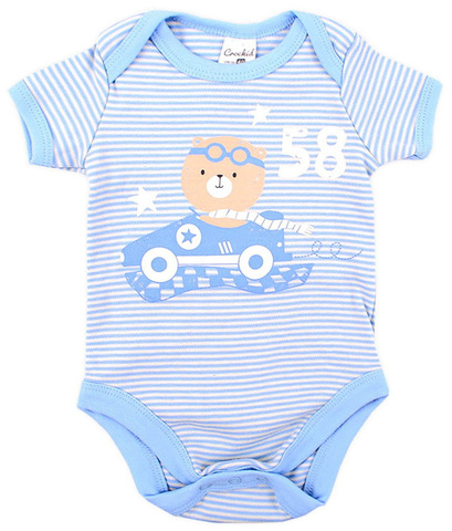 Боди Crockid, принт "Мишка"