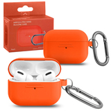 Силиконовый чехол Hang Silicon case LE с карабином для AirPods Pro (Персиковый / peach)