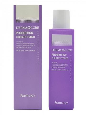 Farmstay Derma Cube Probiotics Therapy Emulsion, Эмульсия с пробиотиками для восстановления кожи - 200 мл