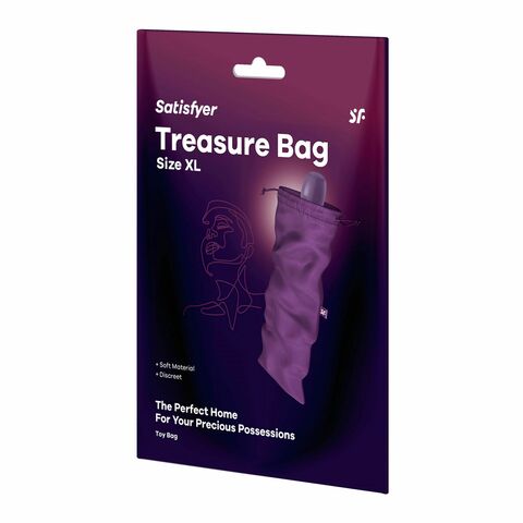 Фиолетовый мешочек для хранения игрушек Treasure Bag XL - Satisfyer 4059952