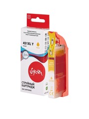Струйный картридж Sakura 6475B001 (451XL Y) для Canon PIXMA MG5440, 5540, 6340, 6440, 7140; MX924; iP7240, водорастворимый тип чернил, желтый, 10,2 мл., 685 к.