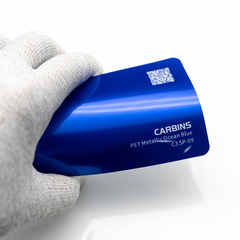 Пленка PET перламутровая синяя глянцевая Ocean Blue Carbins