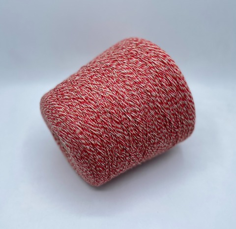 New MIll (пр.Италия), art-Magreb colorado 3/15 500м/100гр, 80% шерсть, 20% полиамид , цвет- Красный+белый+бежевый,мулине арт.31216