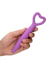 Набор фиолетовых вагинальных расширителей с вибропулей Silicone Vaginal Dilator Set - 