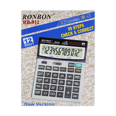 
          Калькулятор настольный Ronbon 12 Bit, LCD, 21.3*15.7*4.3 см, серый