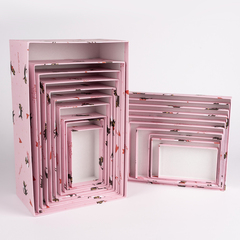Набор коробок Амуры Ля-Муры (котики), Розовый, 33*20*13 см, 10 шт.