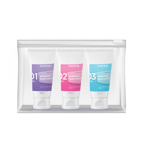 Кремы для рук питательные. Набор из 3 шт. BY MIRRA PARFUM Набор
