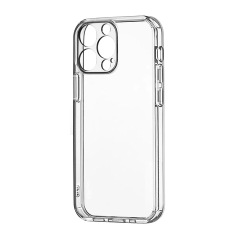 Силиконовый чехол TPU Clear case с защитой камеры (толщина 2.0 мм) для iPhone 13 Pro Max (Прозрачный)
