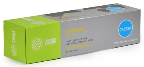 Картридж лазерный Cactus CS-CF352A CF352A желтый (1000стр.) для HP M176/M177