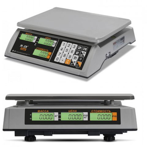 Весы торговые M-ER 327AC-15.2 LCD, с  АКБ