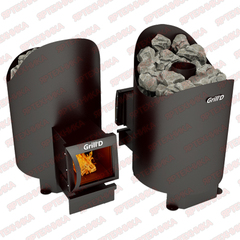 Печь-каменка Grill'd Aurora 160 long black в интернет-магазине ЯрТехника