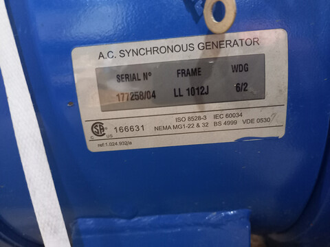 Генератор основной LL1012J (для моделей 1500 об/м) / Уценка