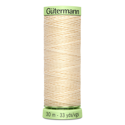 Нить Top Stitch 30/30 м для декоративной отстрочки, Gutermann, 414 св.кремово-бежевый