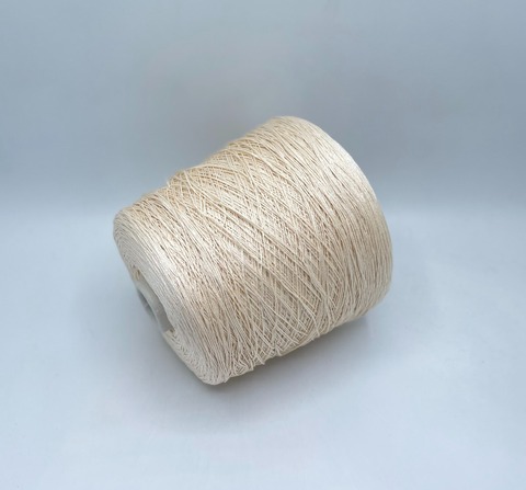 Бобинная пряжа (пр.Италия) art-Okinawa 600м/100гр, 43% Хлопок, 57% Шелк цвет-Крем-брюле, арт.33729