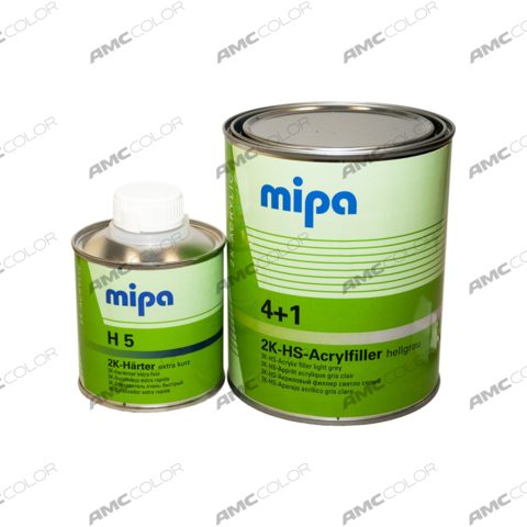 Mipa 2K Грунт 4+1 серый 1л. + 0,25л (комплект)