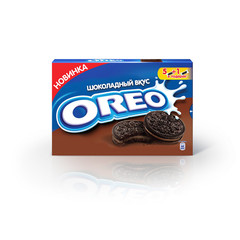 Печенье песочное Oreo с какао и начинкой со вкусом шоколада 228 г