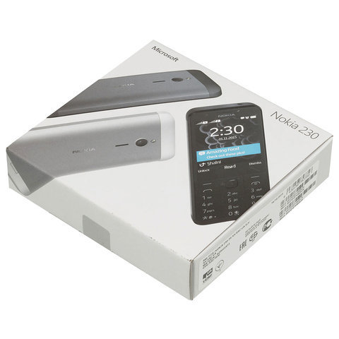 Телефон мобильный NOKIA 230 RM-1172, 2 SIM, 2,8