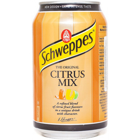Schweppes Citrus mix Швепс цитрусовый микс 0,33 л