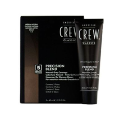 American Crew Precision Blend 4/5 3*40 мл - Краска для седых волос натуральный оттенок