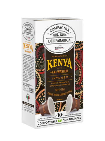 купить Кофе в капсулах Compagnia Dell'Arabica Kenya, 10 капсул для кофемашин Nespresso (Компания Дель Арабика)