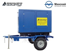 Дизельный генератор Азимут ЭД-25-Т400-1РПМ1 ММЗ на шасси в капоте