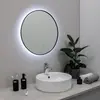 FIXSEN FX-1060B Зеркало FIXSEN с подсветкой LED круглое 60х60 см черное (FX-1060B)