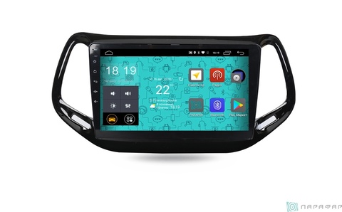 Штатная магнитола 4G/LTE Jeep Compass 17+ Android 7.1.1 Parafar PF997