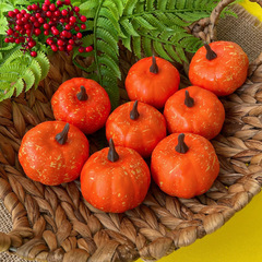 Тыква искусственная, муляж, 6*4 см., набор 8 шт.