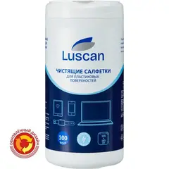 Салфетки влажные для пластиковых поверхностей Luscan с антистатическим эффектом (100 шт/уп)