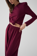 Лонгслив с подплечниками