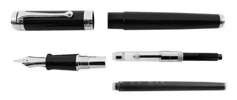 Ручка перьевая Aurora Talentum, Bordeaux CT, M (AU-D11/XM)