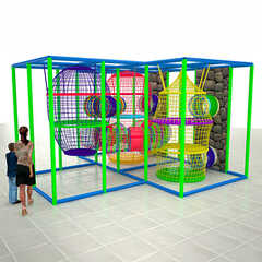 Верёвочный детский лабиринт «Пчелиная арена»