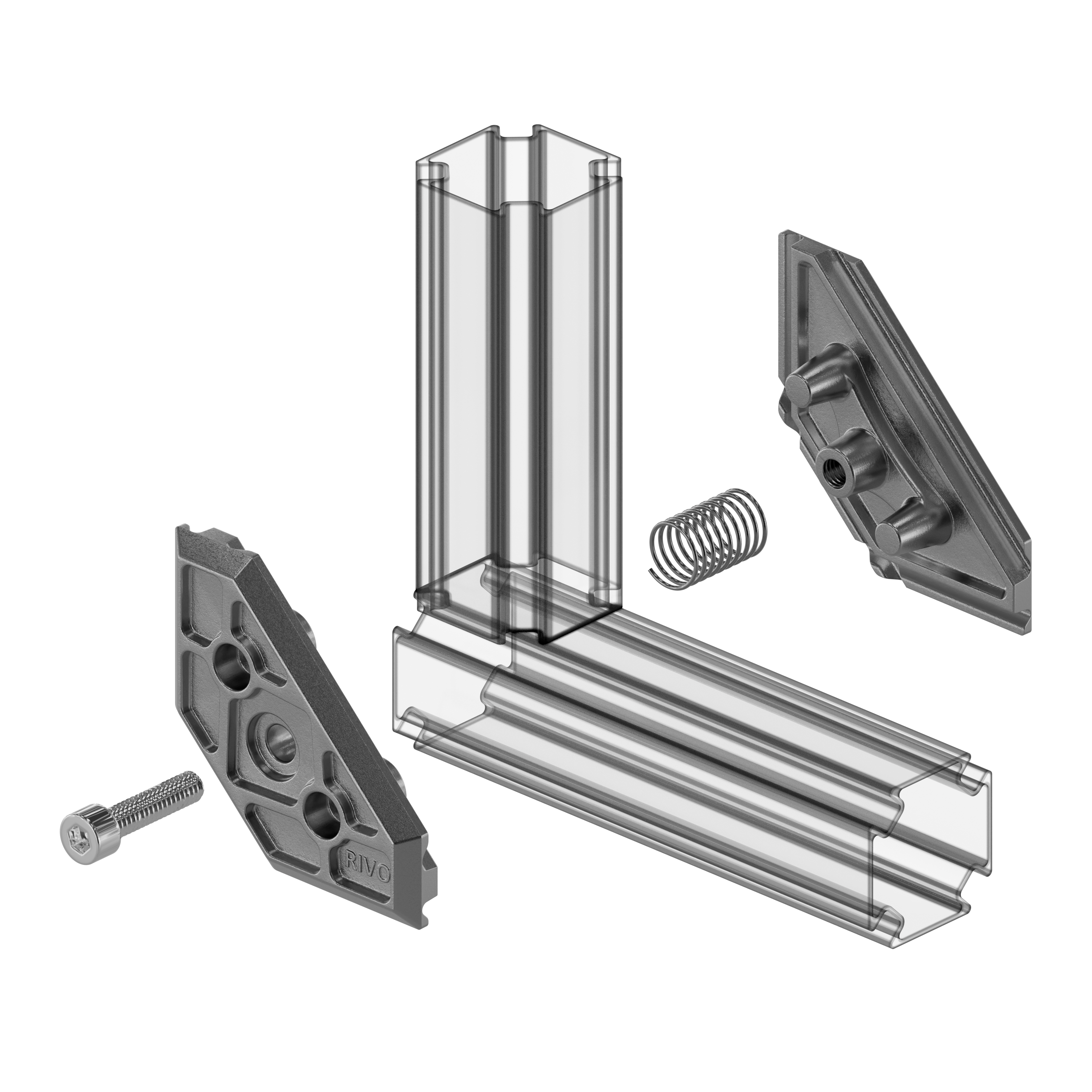 Угловой элемент 180°/90°/45° RIVO Fix
