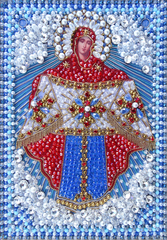 И-22а Набор для вышивания хрустальными камнями Покров Пресвятой Богородицы (мал.)